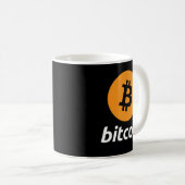 Bitcoin-Logo Kryptowährung BTC Hoodie Kaffeetasse (VorderseiteRechts)