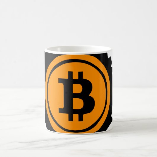 Bitcoin-Logo Kryptowährung Kaffeetasse (Mittel)