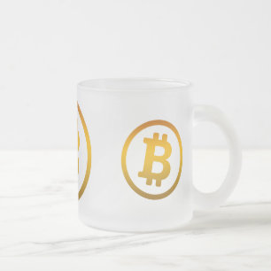 Bitcoin-Logo Mattglastasse