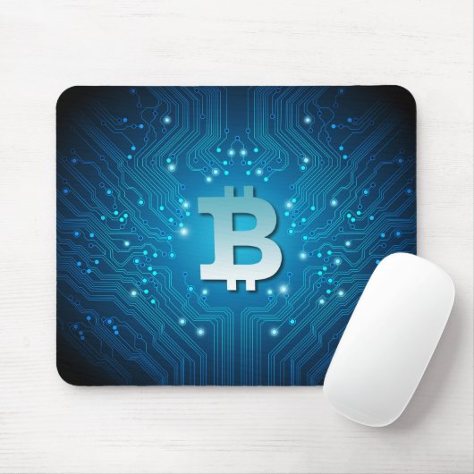 Bitcoin-Logo Mousepad (Mit Mouse)