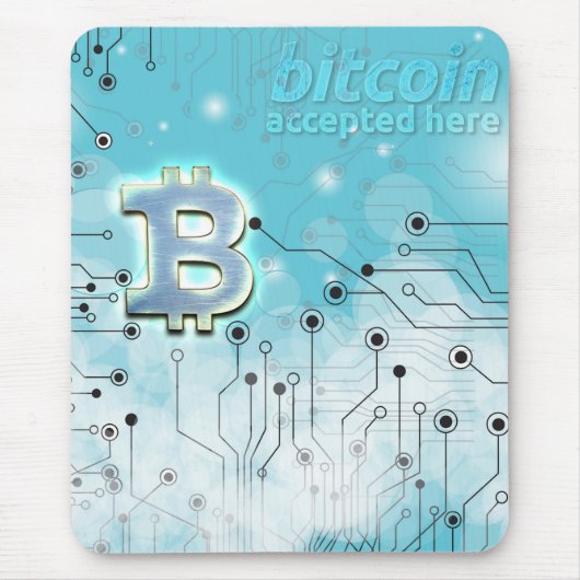 Bitcoin-Logo Mousepad (Vorne)