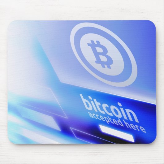 Bitcoin-Logo Mousepad (Vorne)
