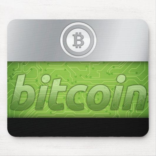 Bitcoin-Logo Mousepad (Vorne)