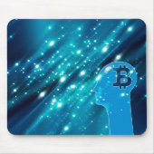 Bitcoin-Logo Mousepad (Vorne)
