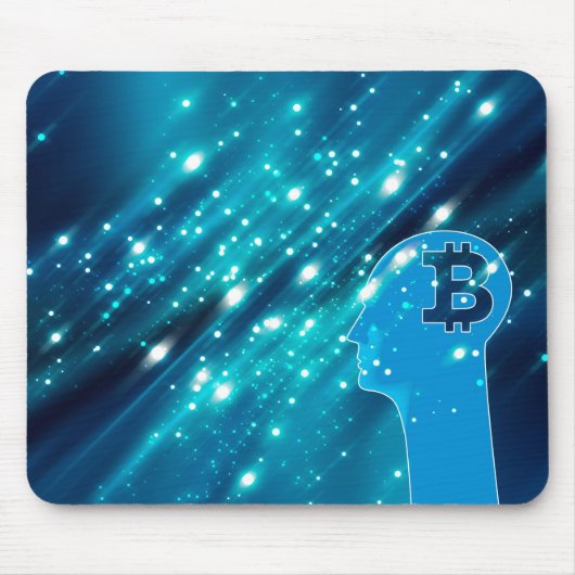 Bitcoin-Logo Mousepad (Vorne)