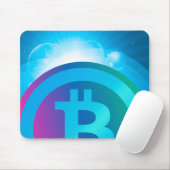 Bitcoin-Logo Mousepad (Mit Mouse)