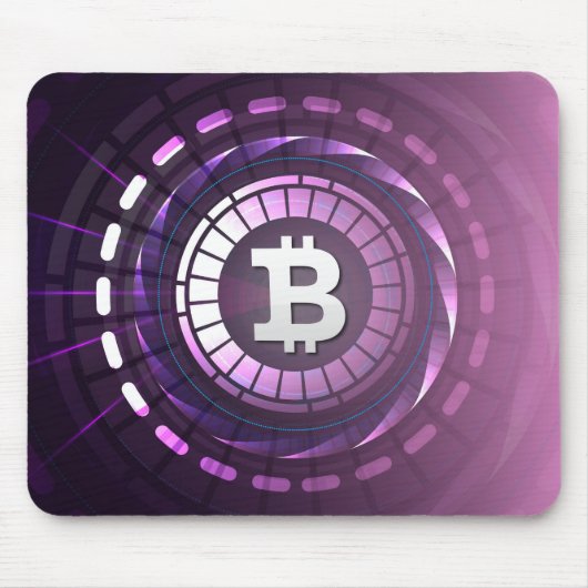 Bitcoin-Logo Mousepad (Vorne)