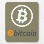 Bitcoin-Logo Mousepad (Vorne)