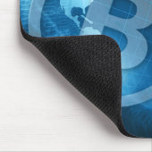 Bitcoin-Logo Mousepad (Ecke)