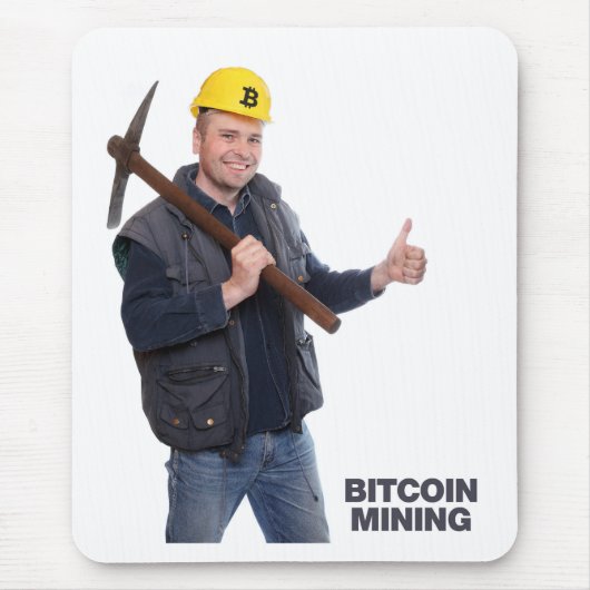 Bitcoin-Logo Mousepad (Vorne)