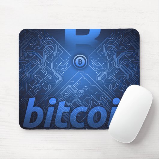 Bitcoin-Logo Mousepad (Mit Mouse)