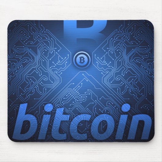 Bitcoin-Logo Mousepad (Vorne)