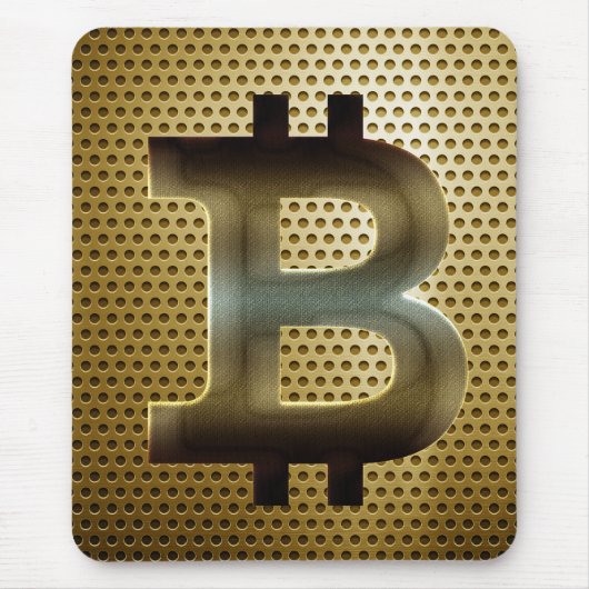Bitcoin-Logo Mousepad (Vorne)