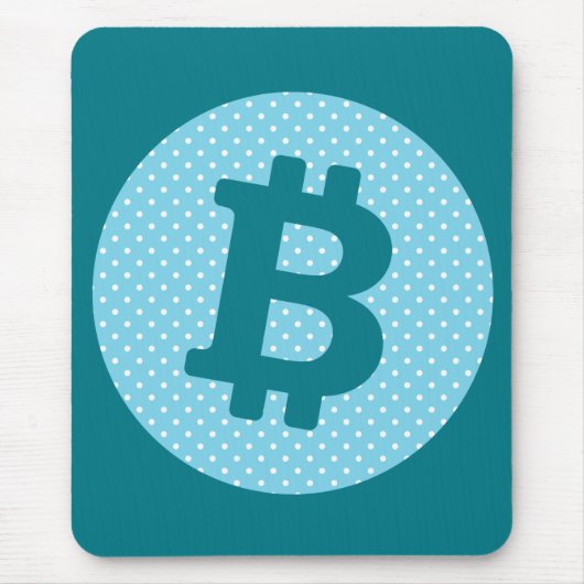 Bitcoin-Logo Mousepad (Vorne)