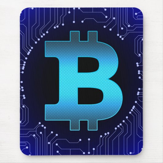 Bitcoin-Logo Mousepad (Vorne)