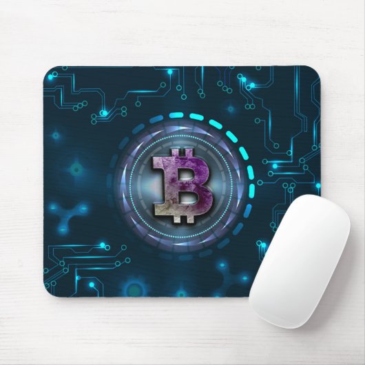 Bitcoin-Logo Mousepad (Mit Mouse)