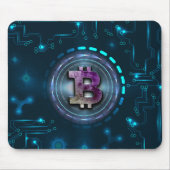 Bitcoin-Logo Mousepad (Vorne)
