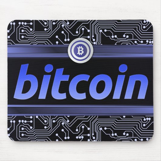 Bitcoin-Logo Mousepad (Vorne)