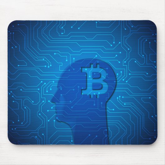 Bitcoin-Logo Mousepad (Vorne)