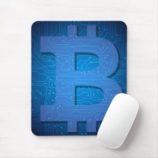 Bitcoin-Logo Mousepad (Mit Mouse)