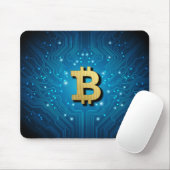 Bitcoin-Logo Mousepad (Mit Mouse)
