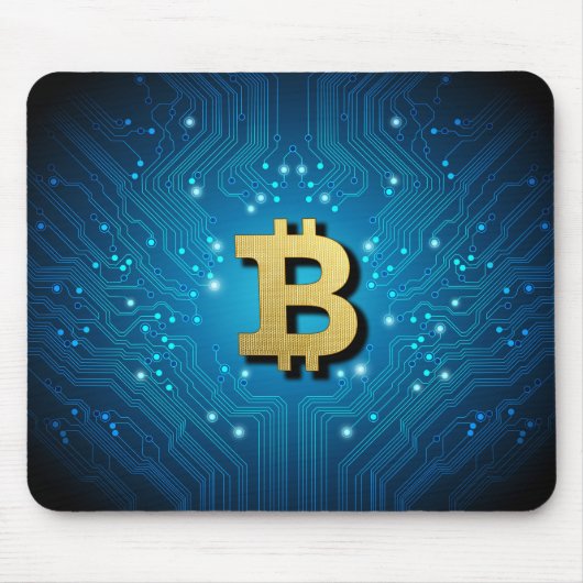 Bitcoin-Logo Mousepad (Vorne)