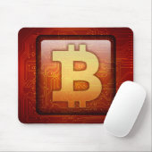 Bitcoin-Logo Mousepad (Mit Mouse)