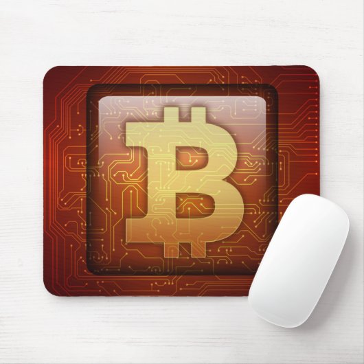 Bitcoin-Logo Mousepad (Mit Mouse)