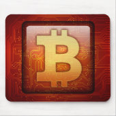 Bitcoin-Logo Mousepad (Vorne)