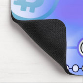 Bitcoin-Logo Mousepad (Ecke)