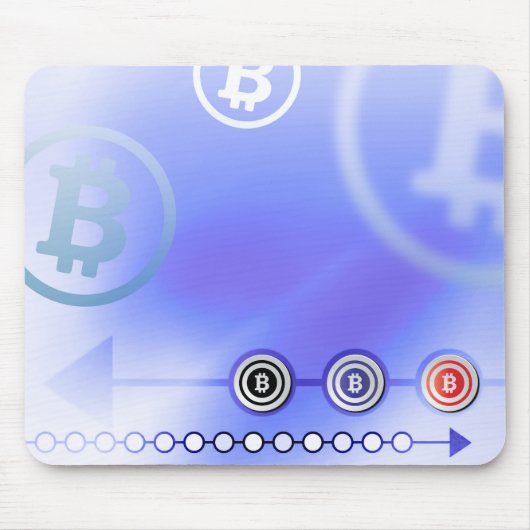 Bitcoin-Logo Mousepad (Vorne)
