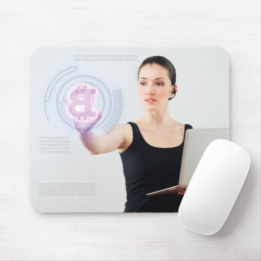 Bitcoin-Logo Mousepad (Mit Mouse)