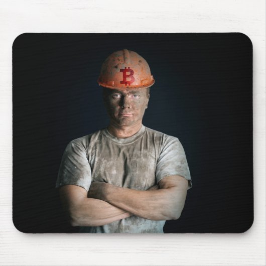 Bitcoin-Logo Mousepad (Vorne)