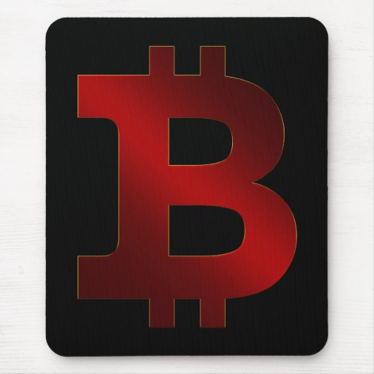 Bitcoin-Logo Mousepad (Vorne)