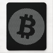 Bitcoin-Logo Mousepad (Vorne)