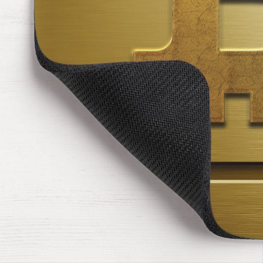Bitcoin-Logo Mousepad (Ecke)