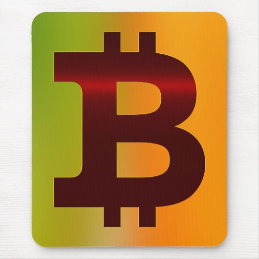 Bitcoin-Logo Mousepad (Vorne)