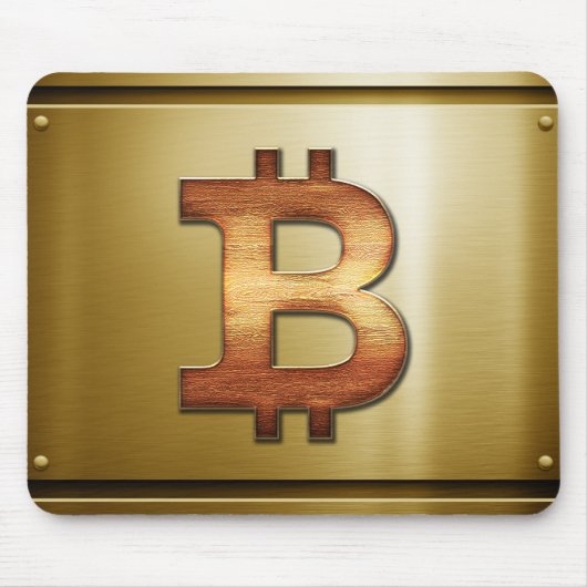 Bitcoin-Logo Mousepad (Vorne)