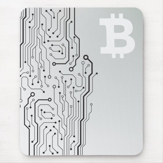 Bitcoin-Logo Mousepad (Vorne)
