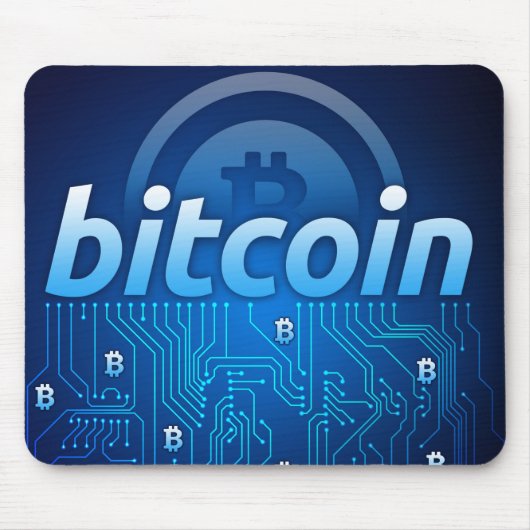 Bitcoin-Logo Mousepad (Vorne)