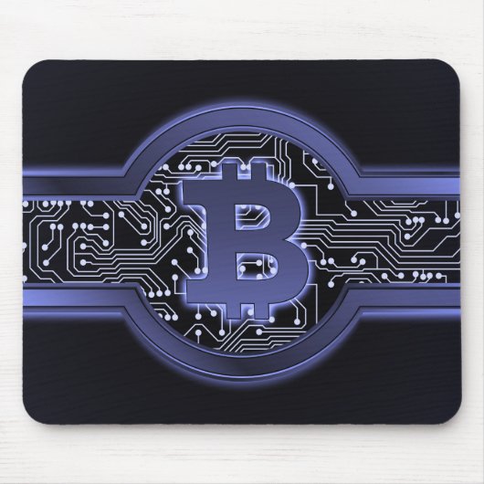 Bitcoin-Logo Mousepad (Vorne)