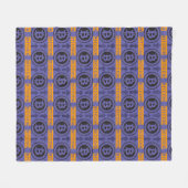 Bitcoin Logo-Muster Fleecedecke (Vorderseite (Horizontal))