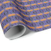 Bitcoin Logo-Muster Geschenkpapier (Rolleneckpunkt)