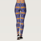 Bitcoin Logo-Muster Leggings (Rückseite)