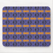 Bitcoin Logo-Muster Mousepad (Vorne)