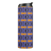 Bitcoin Logo-Muster Thermosbecher (Nach links gedreht)