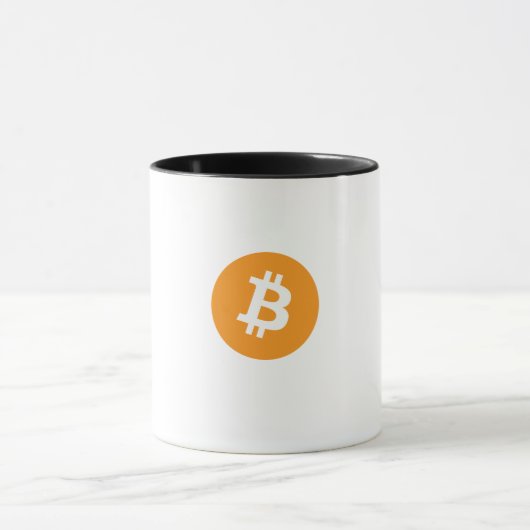 Bitcoin-Logo nur Tasse (Zentrum)