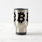 Bitcoin-Logo Reisebecher (Mittel)