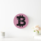 Bitcoin-Logo Runde Wanduhr (Zuhause)