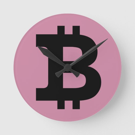 Bitcoin-Logo Runde Wanduhr (Vorderseite)